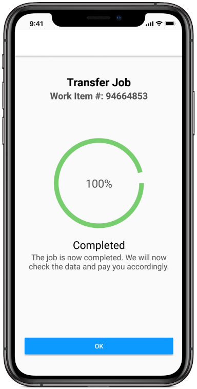Clickworker App send photo image datasets