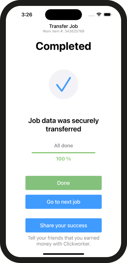 Clickworker App - ios