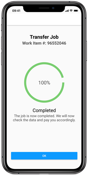 Clickworker App send video datasets